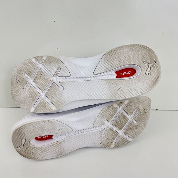 Puma Phenom Lux White Leather High Tops Womens Size 7.5 M - Picture 5 of 10